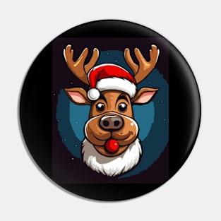 Cute Comic Reindeer Pin