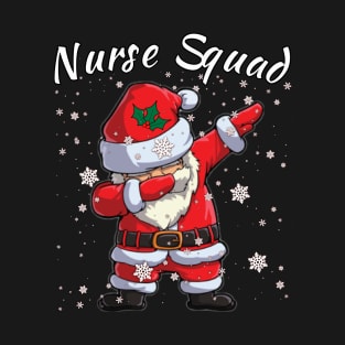 Nurse Squad Dabbing Santa T-Shirt