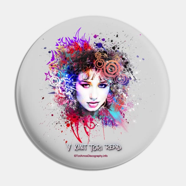 Y Kant Tori Read Era (No Text) - Official TAD Shirt Pin by ToriAmosDiscography