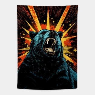 Angry Bear Tapestry