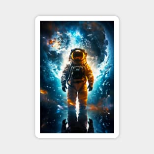 Interstellar Traveler Astronaut Earth Space Art Magnet