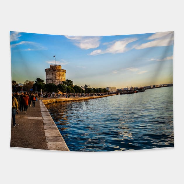 Walk in Thessaloniki Tapestry by GRKiT