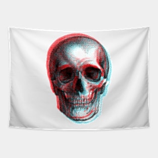 Skull glitch Tapestry