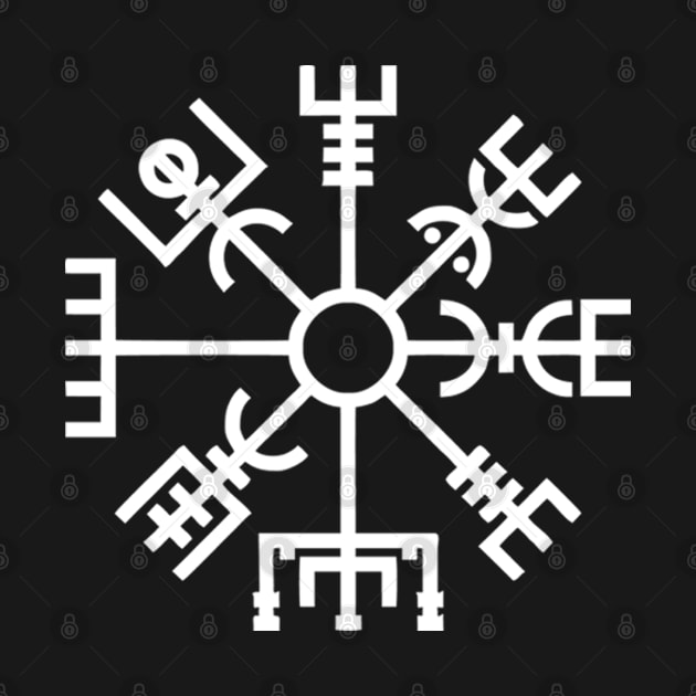 Vegvisir Norse Viking Compass Pagan Wayfinder Symbol by Blue Pagan