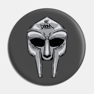 MF DOOM MASK HAND DRAWING Pin