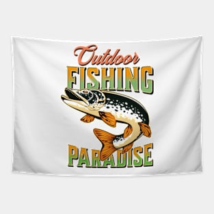 OUTDOOR FISHING Tapestry