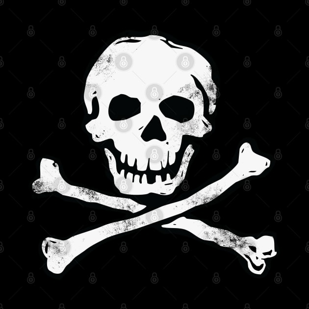 Pirate Skull and Crossbones -Distressed by callingtomorrow