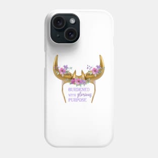 Burdened with Glorious Purpose Floral Phone Case