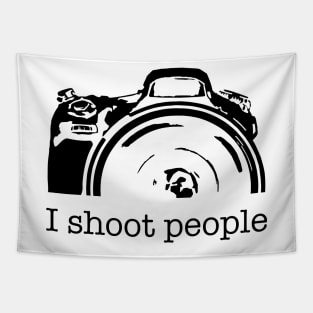 I Shoot People Camera Photography Funny Tapestry