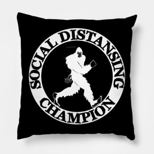 Bigfoot Social Distancing Champion Pillow