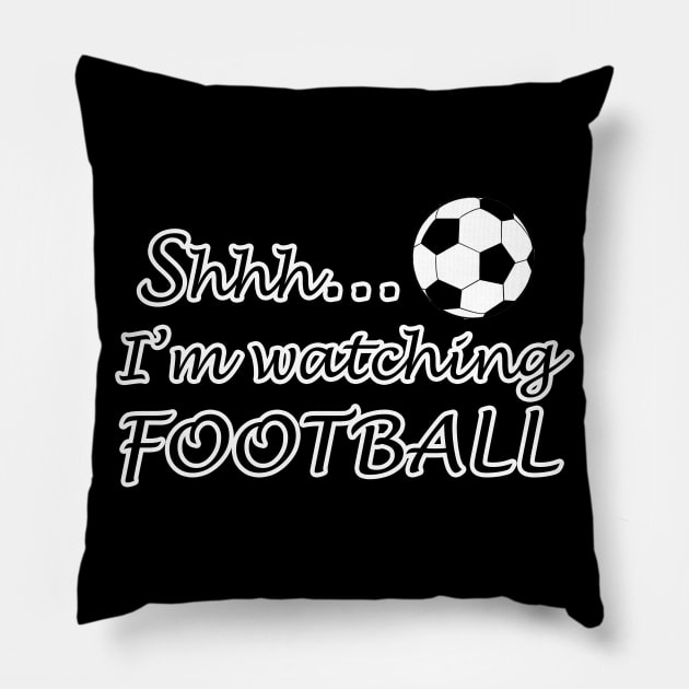 Football Fan Pillow by valentinahramov