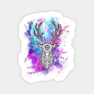 water-color Deer Head Magnet