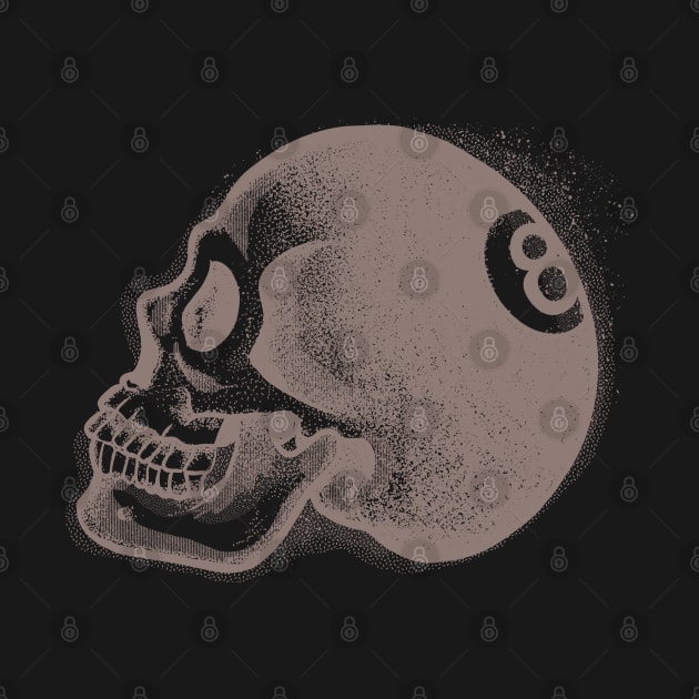 Eight Ball Skull by fakeface