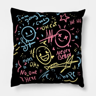 complex feelings Pillow