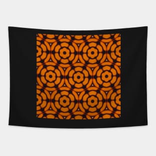 Orange and Black Monarch Butterfly Pattern 2 Tapestry