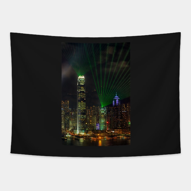 Laser Show Tapestry by tommysphotos