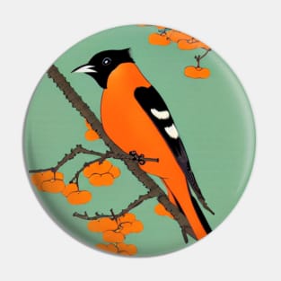 Orchard Oriole Bird and the Baltimore Oriole Pin