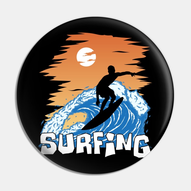 Surfing Pin by STARSsoft