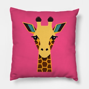 Geometric design of Giraffe face Pillow