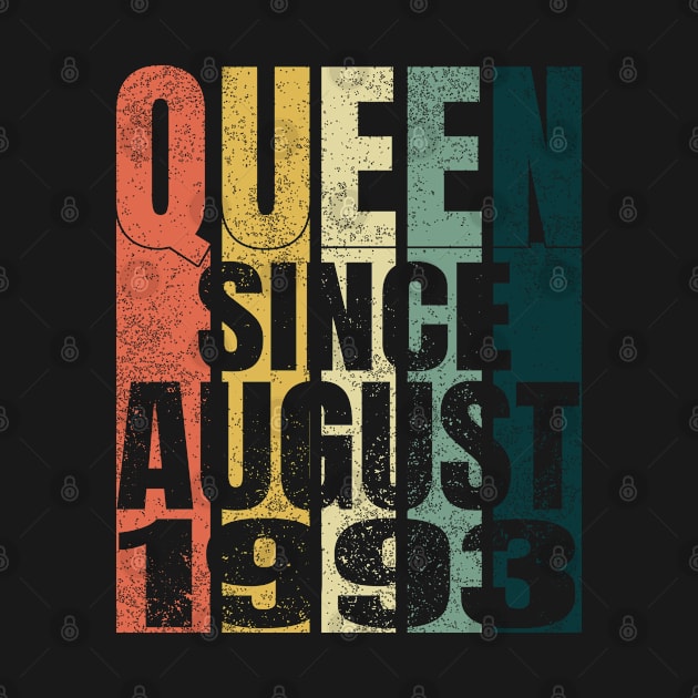 Retro 27th Birthday Gifts Quarantine Queen Since August 1993 by Smoothbeats