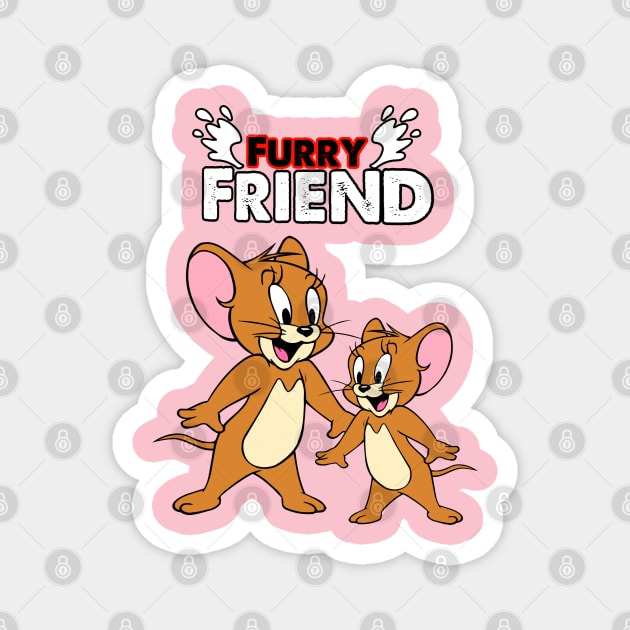 Furry Friend Magnet by Farhan S