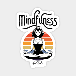 Mindfulness My Formula: Serene Sunset Yoga Magnet