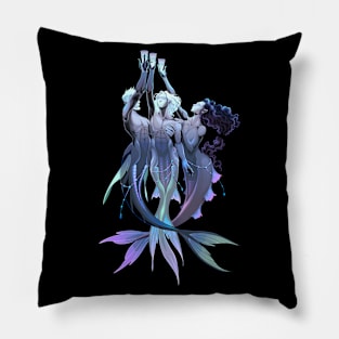 Triple Mermaid Pillow