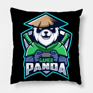 Gamer Panda Pillow