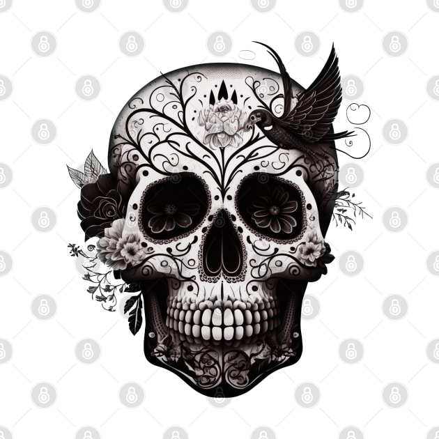Sugar skull by PunkPolicy