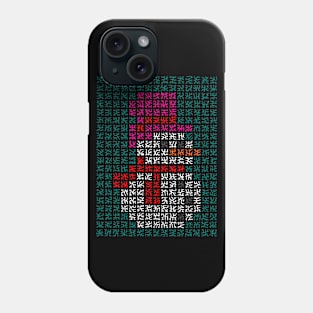 Pixelated Snowman Phone Case