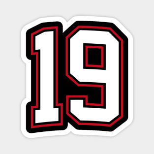 Number Nineteen 19 Magnet