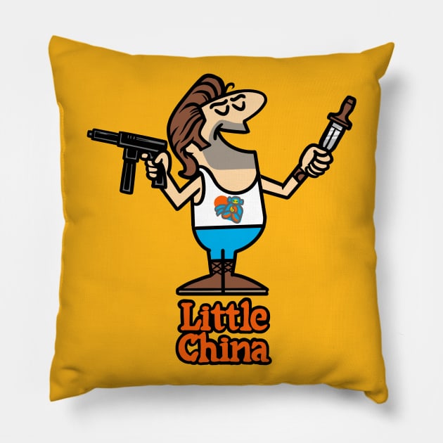 Little China Pizza Pillow by harebrained