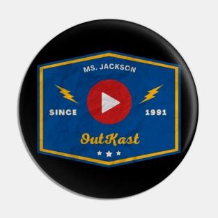 Outkast // Play Button Pin