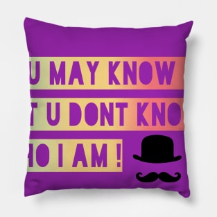 You may knw me but u dnt knw who i m Pillow