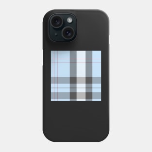 blue pastel plaid Phone Case