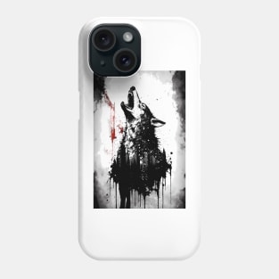 Gray Wolf Howling Phone Case