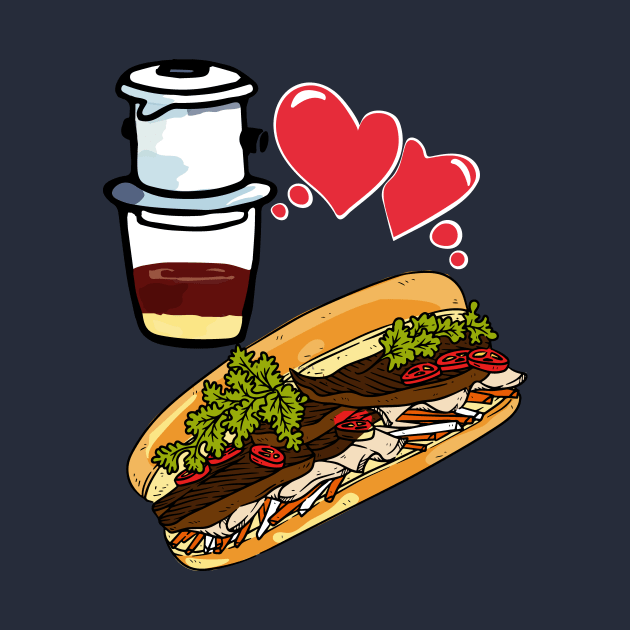 Coffee and Banh mi - Vietnamese sandwich ca phe by papillon