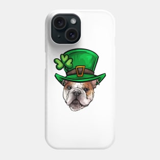 St Patricks Day Bulldog Phone Case