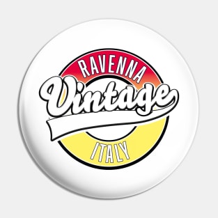 Ravenna italy vintage style logo Pin