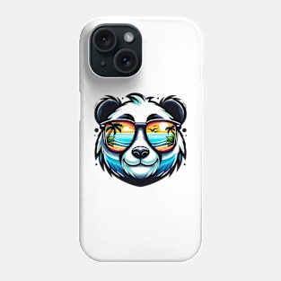 Cool Panda with Sunglasses Beach Vibe Tee Phone Case