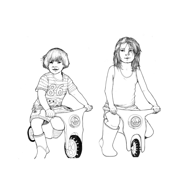 Kids on Bikes by Freja