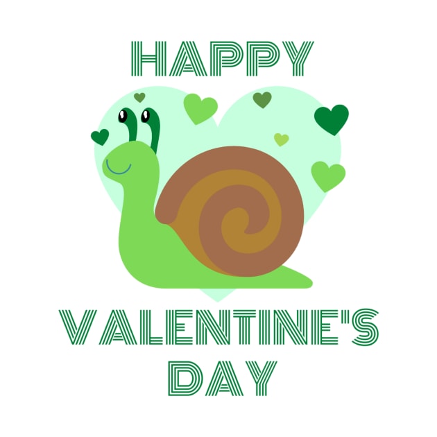 Happy Valentines Day - Snail by LukjanovArt