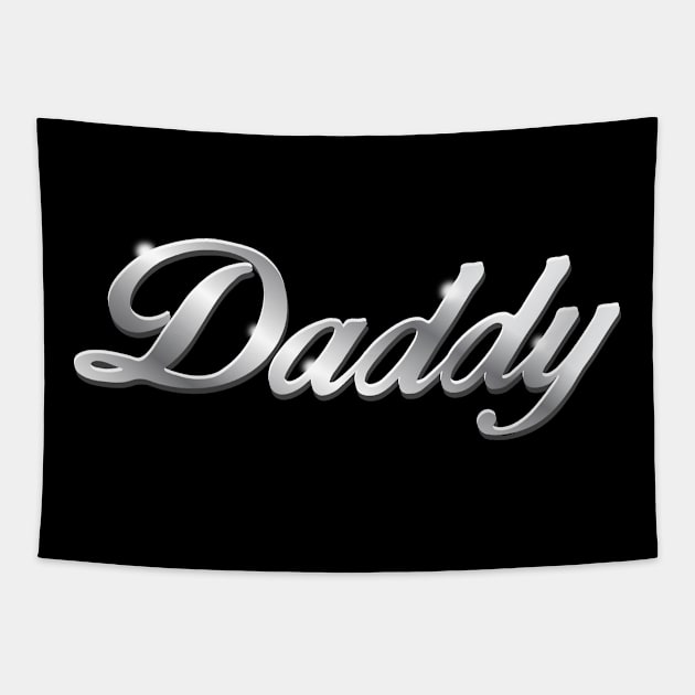 Daddy  - chrome version Tapestry by Illustratorator