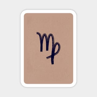 Virgo on tan paper Magnet