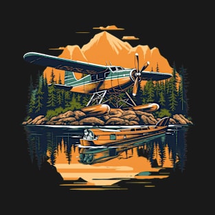 Nothing beats a scenic journey on a docked floatplane in the wilderness T-Shirt