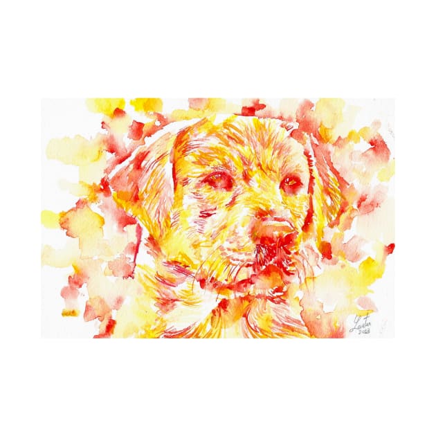 LABRADOR (GOLDEN RETRIEVER) - watercolor portrait .2 by lautir