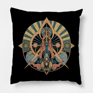 Ethereal Energy: Spiritual Alchemy in Art Pillow