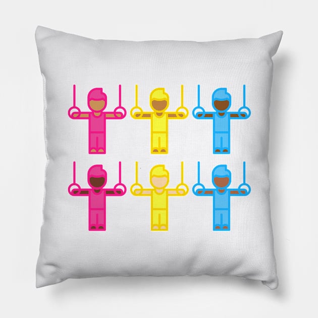 PANSEXUAL RINGS Pillow by Half In Half Out Podcast