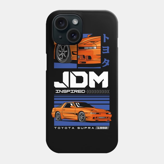 Supra MK 3 Drift Car Phone Case by milatees