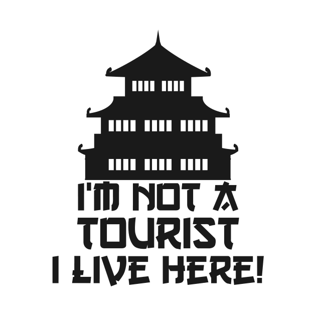 Tourism Tourist Asian Pagoda Funny Humor Travelers by Mellowdellow